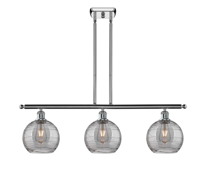 Innovations 516-3I-PC-G1213-8SM Three Light Island Pendant, Polished Chrome