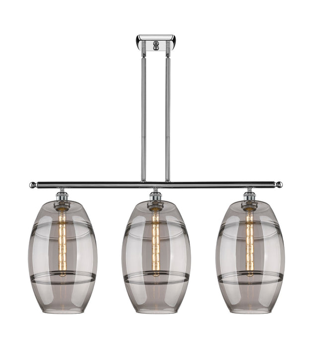 Innovations 516-3I-PC-G557-10SM Three Light Island Pendant, Polished Chrome