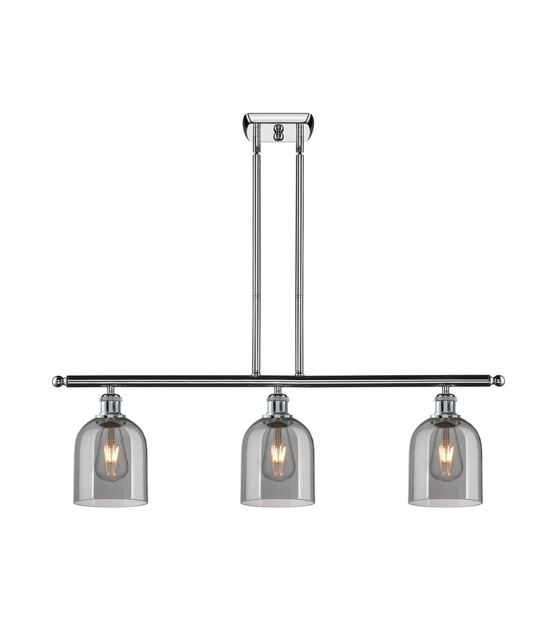 Innovations 516-3I-PC-G558-6SM Three Light Island Pendant, Polished Chrome