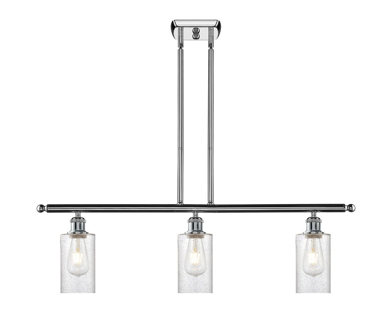 Innovations 516-3I-PC-G804 Three Light Island Pendant, Polished Chrome