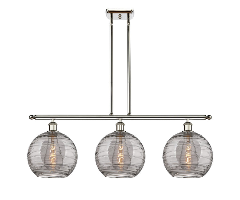 Innovations 516-3I-PN-G1213-10SM Three Light Island Pendant, Polished Nickel