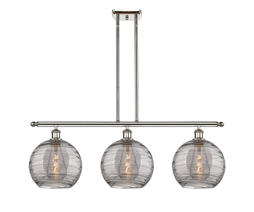 Innovations 516-3I-PN-G1213-10SM Three Light Island Pendant, Polished Nickel