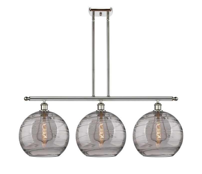 Innovations 516-3I-PN-G1213-12SM Three Light Island Pendant, Polished Nickel
