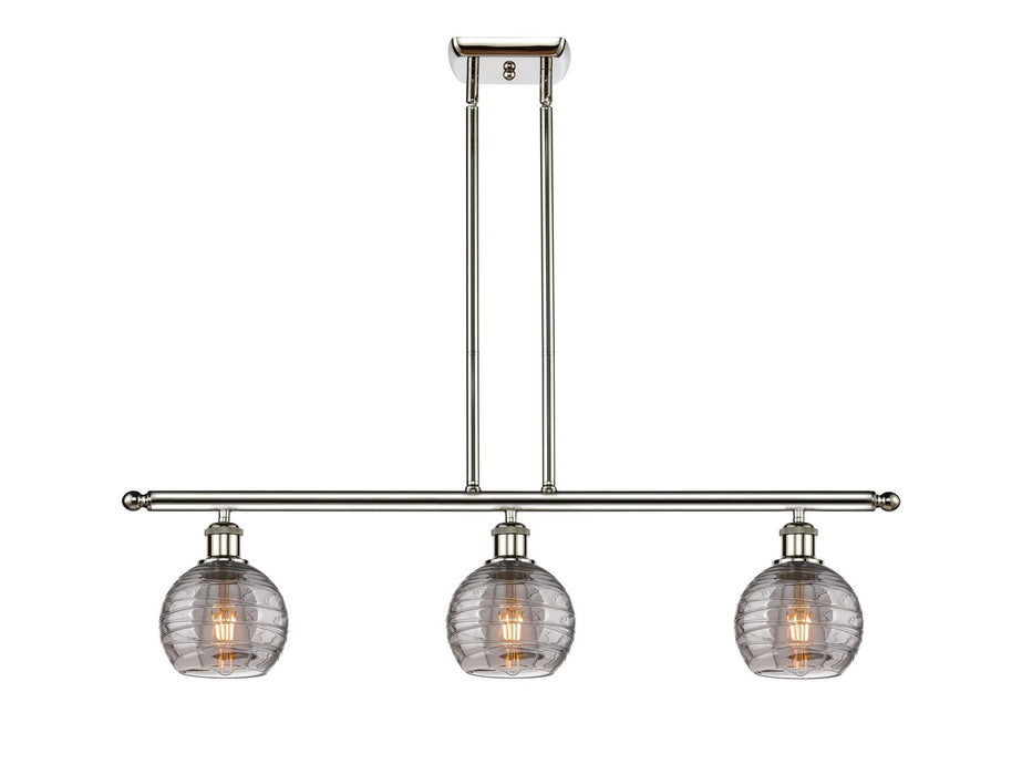 Innovations 516-3I-PN-G1213-6SM Three Light Island Pendant, Polished Nickel
