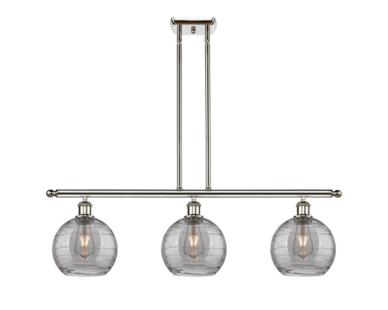 Innovations 516-3I-PN-G1213-8SM Three Light Island Pendant, Polished Nickel