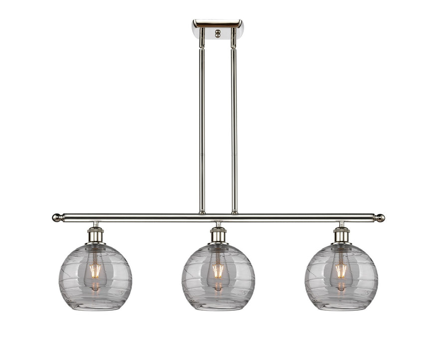 Innovations 516-3I-PN-G1213-8SM Three Light Island Pendant, Polished Nickel