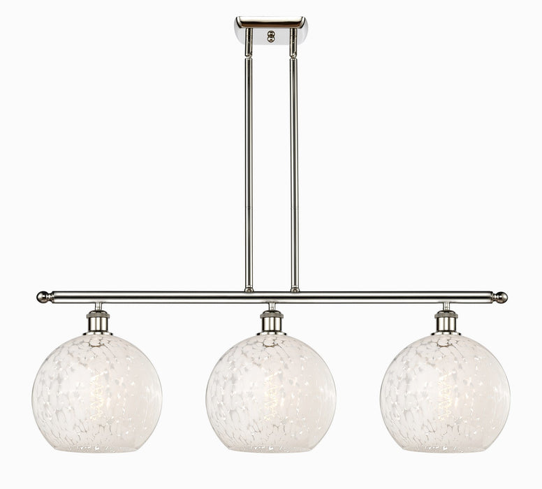 Innovations 516-3I-PN-G1216-10WM LED Island Pendant, Polished Nickel