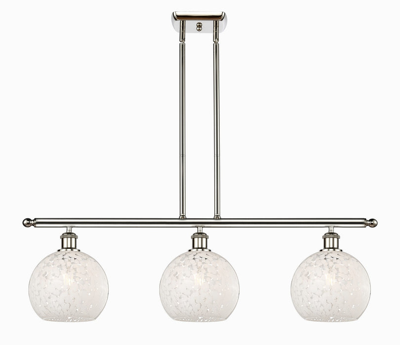 Innovations 516-3I-PN-G1216-8WM LED Island Pendant, Polished Nickel