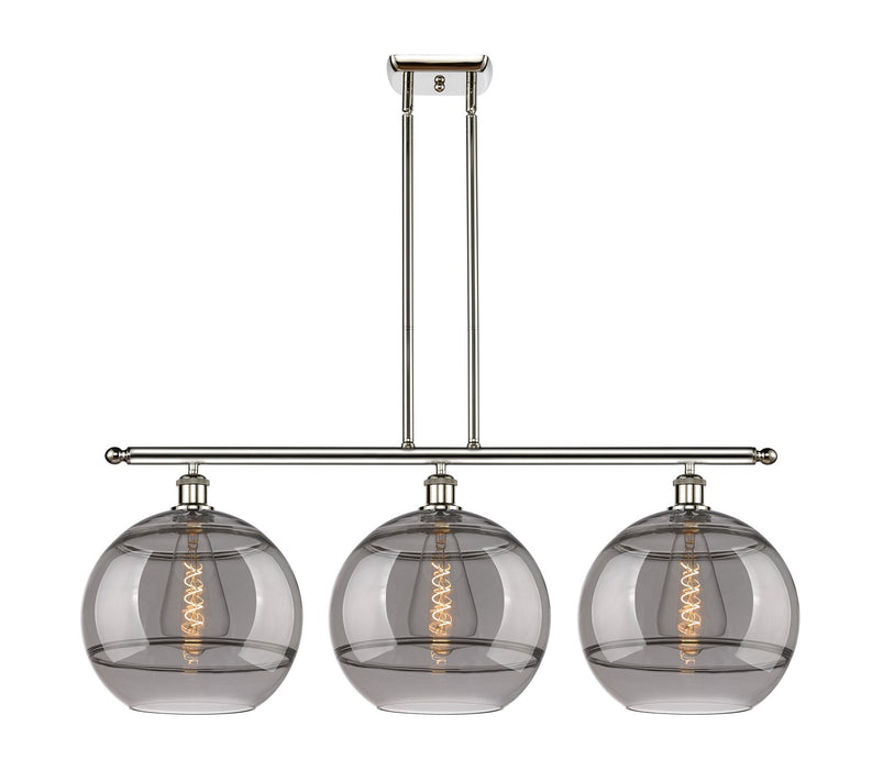 Innovations 516-3I-PN-G556-12SM Three Light Island Pendant, Polished Nickel