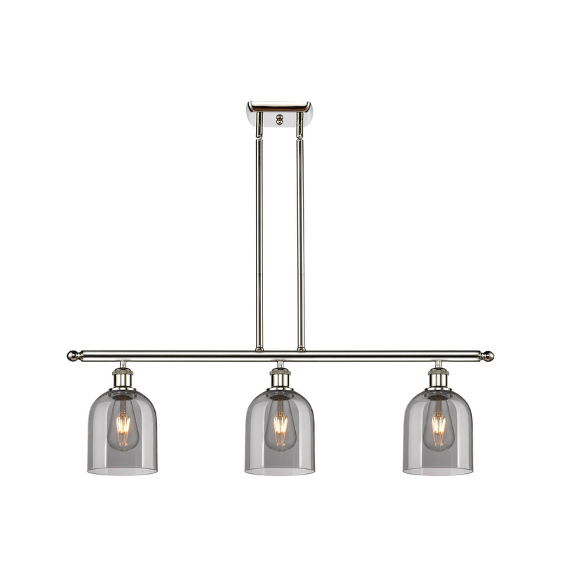 Innovations 516-3I-PN-G558-6SM Three Light Island Pendant, Polished Nickel
