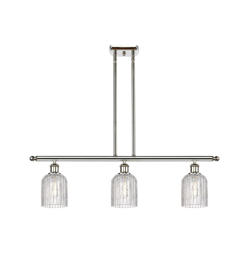 Innovations 516-3I-PN-G559-5CL Three Light Island Pendant, Polished Nickel