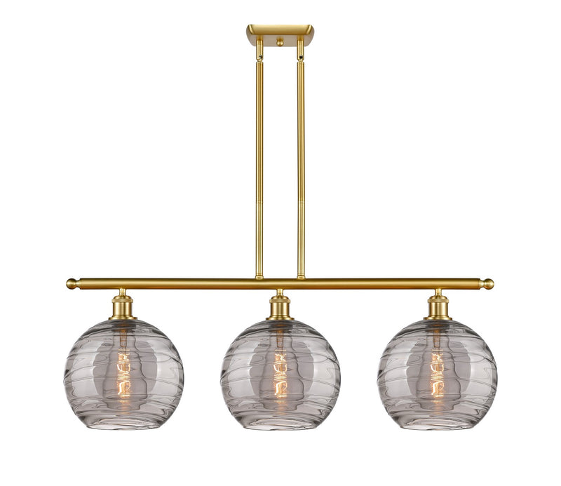 Innovations 516-3I-SG-G1213-10SM Three Light Island Pendant, Satin Gold
