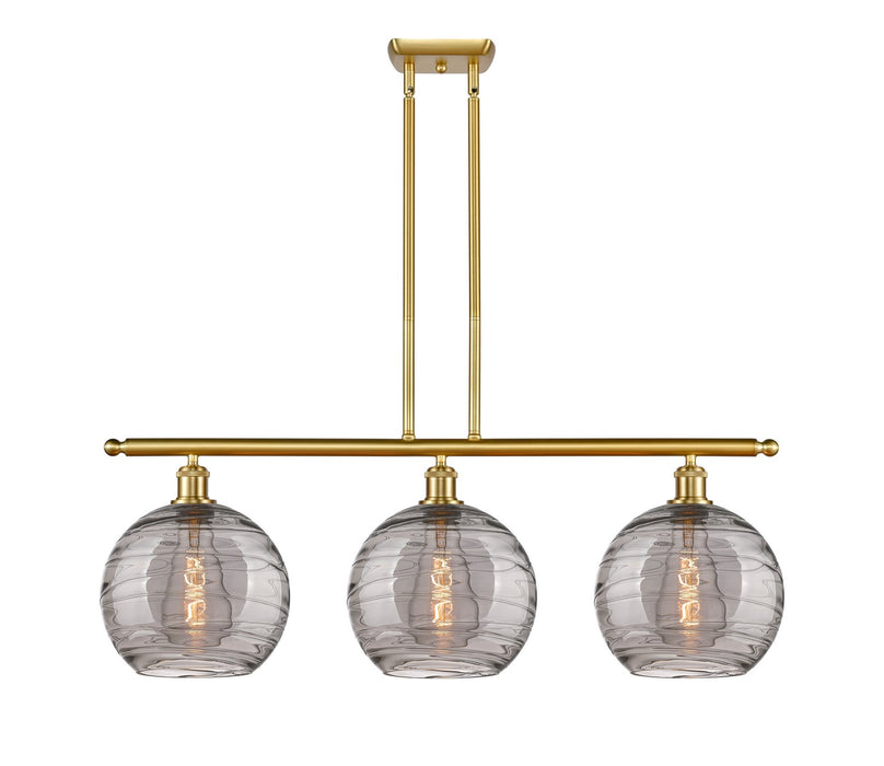 Innovations 516-3I-SG-G1213-10SM Three Light Island Pendant, Satin Gold