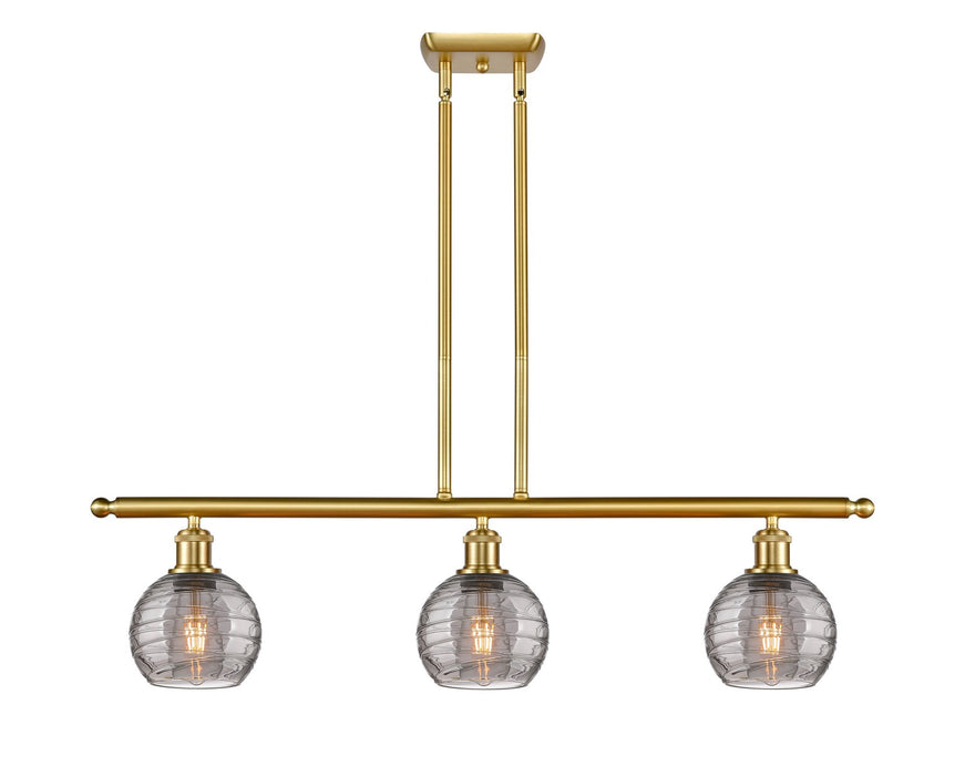 Innovations 516-3I-SG-G1213-6SM Three Light Island Pendant, Satin Gold