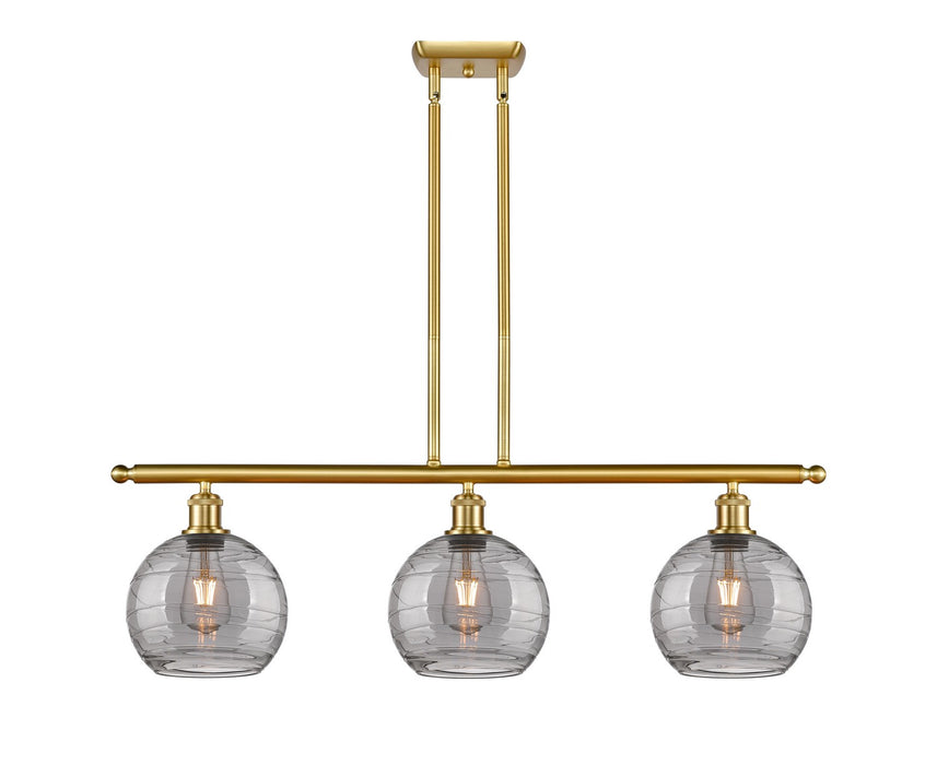 Innovations 516-3I-SG-G1213-8SM Three Light Island Pendant, Satin Gold
