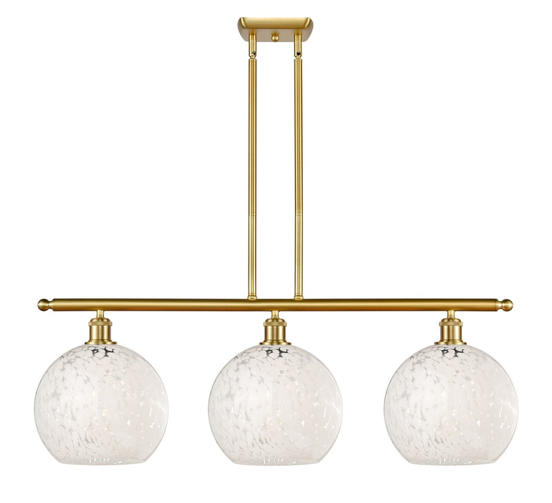 Innovations 516-3I-SG-G1216-10WM LED Island Pendant, Satin Gold