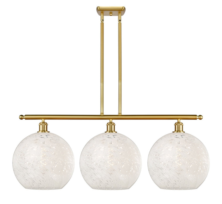 Innovations 516-3I-SG-G1216-12WM LED Island Pendant, Satin Gold