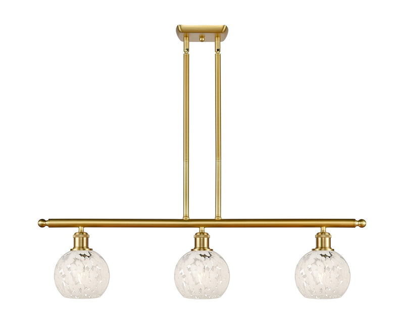 Innovations 516-3I-SG-G1216-6WM LED Island Pendant, Satin Gold
