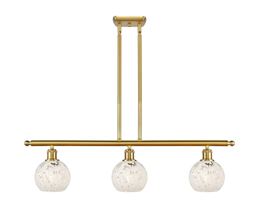 Innovations 516-3I-SG-G1216-6WM LED Island Pendant, Satin Gold