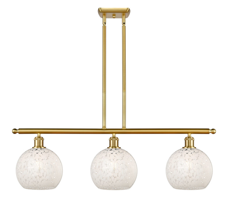 Innovations 516-3I-SG-G1216-8WM LED Island Pendant, Satin Gold