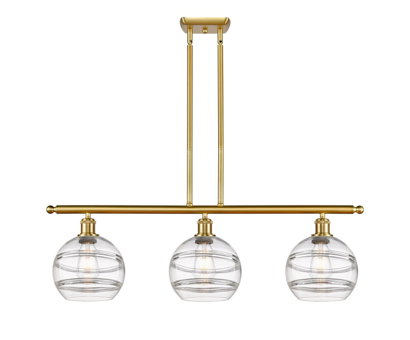 Innovations 516-3I-SG-G556-8CL Three Light Island Pendant, Satin Gold