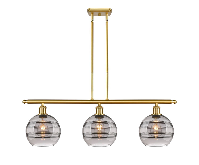 Innovations 516-3I-SG-G556-8SM Three Light Island Pendant, Satin Gold