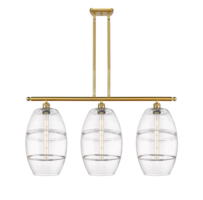 Innovations 516-3I-SG-G557-10CL Three Light Island Pendant, Satin Gold
