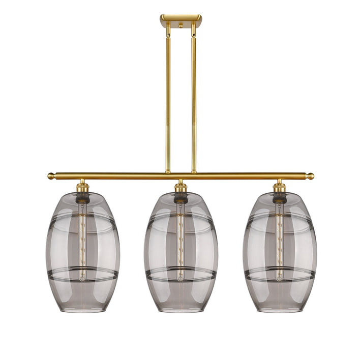 Innovations 516-3I-SG-G557-10SM Three Light Island Pendant, Satin Gold