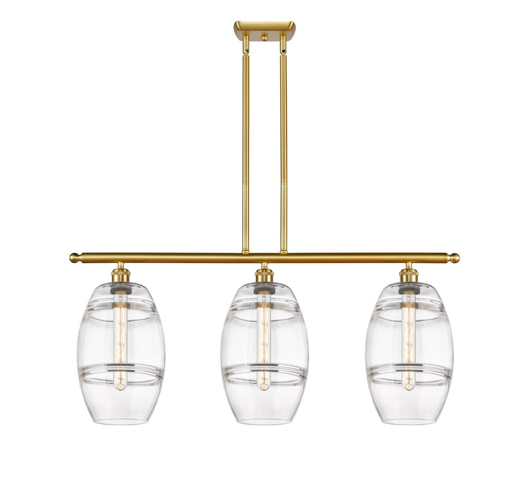 Innovations 516-3I-SG-G557-8CL Three Light Island Pendant, Satin Gold