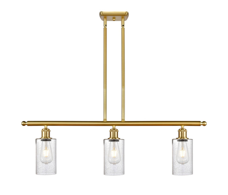 Innovations 516-3I-SG-G804 Three Light Island Pendant, Satin Gold