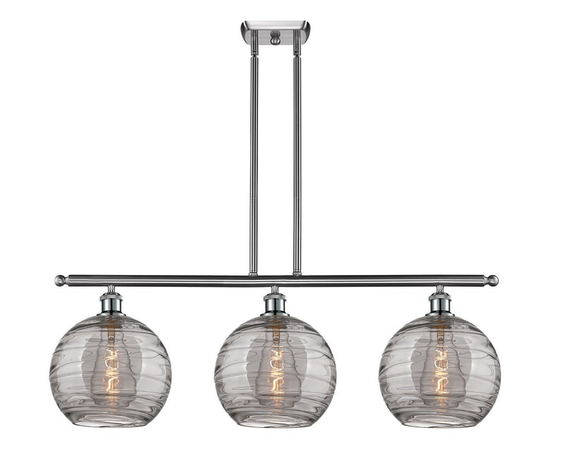 Innovations 516-3I-SN-G1213-10SM Three Light Island Pendant, Brushed Satin Nickel
