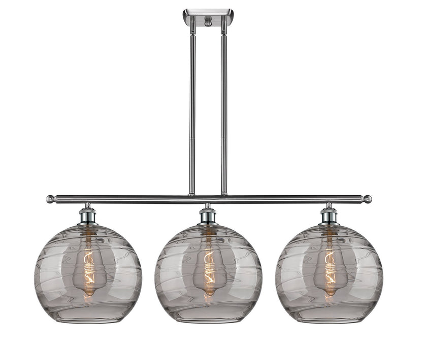 Innovations 516-3I-SN-G1213-12SM Three Light Island Pendant, Brushed Satin Nickel