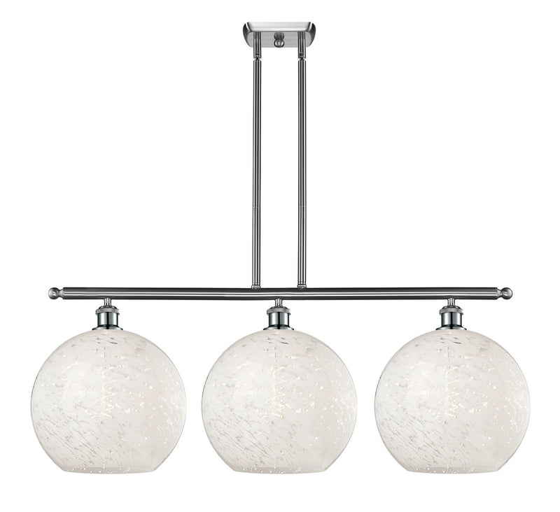 Innovations 516-3I-SN-G1216-12WM LED Island Pendant, Brushed Satin Nickel