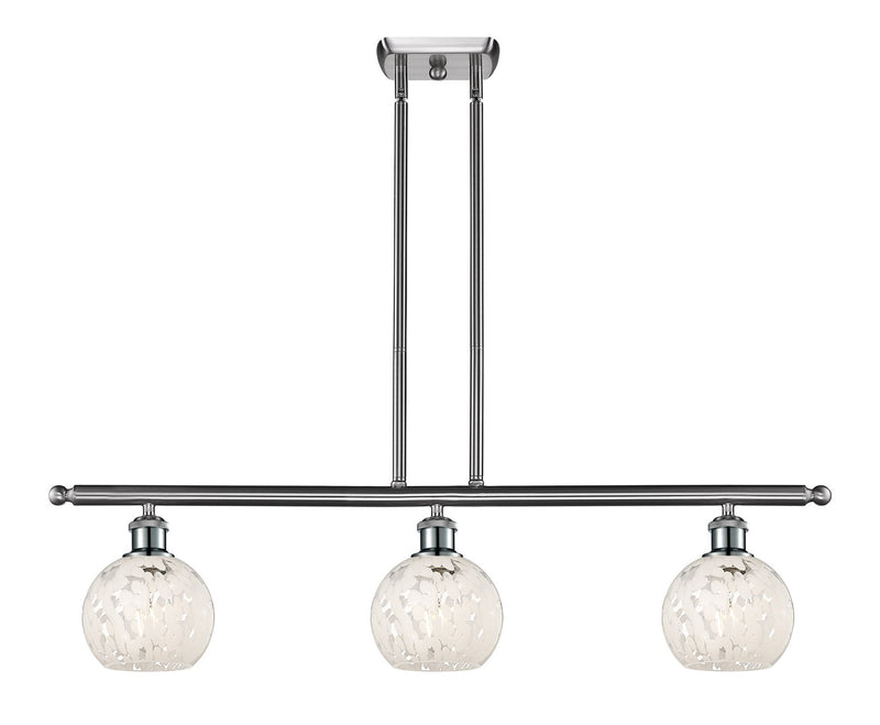 Innovations 516-3I-SN-G1216-6WM LED Island Pendant, Brushed Satin Nickel