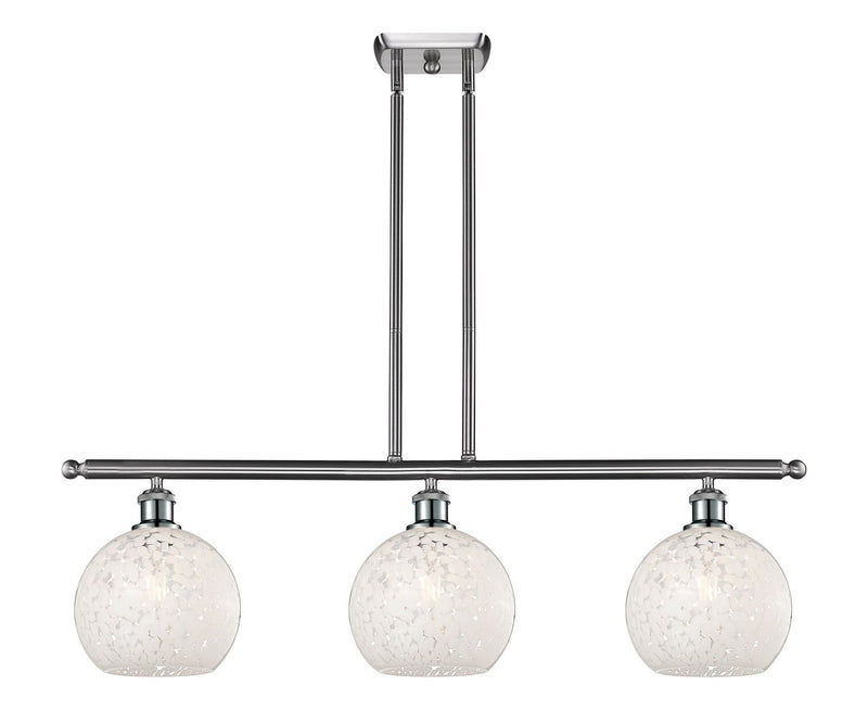 Innovations 516-3I-SN-G1216-8WM LED Island Pendant, Brushed Satin Nickel