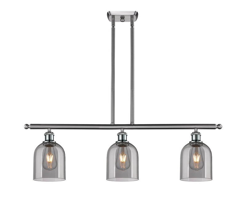 Innovations 516-3I-SN-G558-6SM Three Light Island Pendant, Brushed Satin Nickel