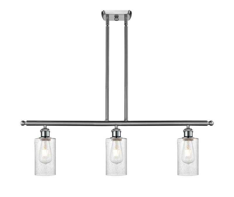 Innovations 516-3I-SN-G804 Three Light Island Pendant, Brushed Satin Nickel