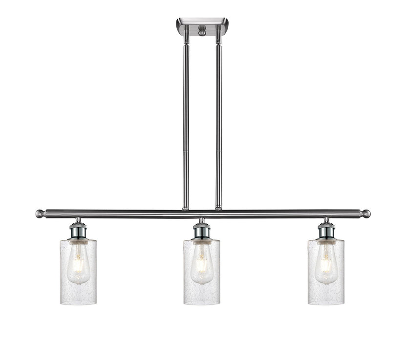 Innovations 516-3I-SN-G804 Three Light Island Pendant, Brushed Satin Nickel