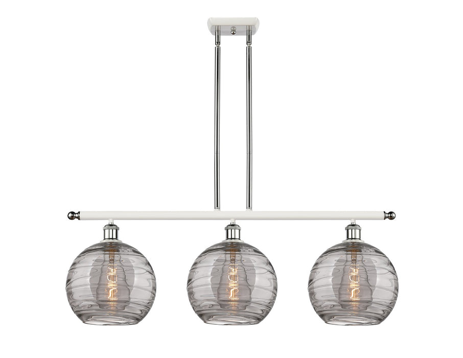 Innovations 516-3I-WPC-G1213-10SM Three Light Island Pendant, White Polished Chrome