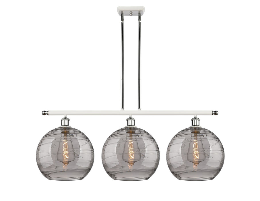 Innovations 516-3I-WPC-G1213-12SM Three Light Island Pendant, White Polished Chrome