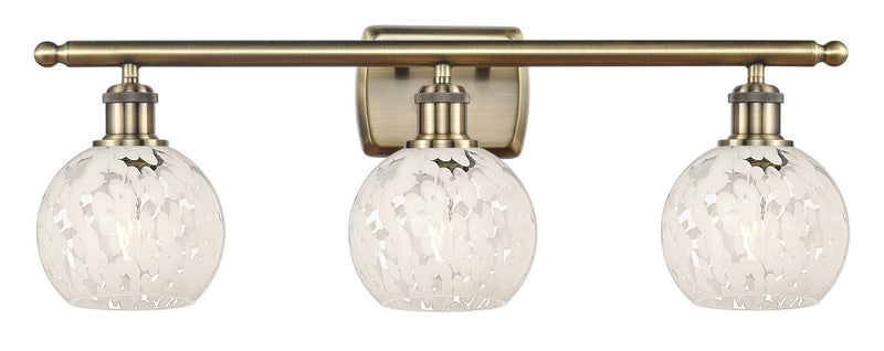 Innovations 516-3W-AB-G1216-6WM LED Bath Vanity, Antique Brass