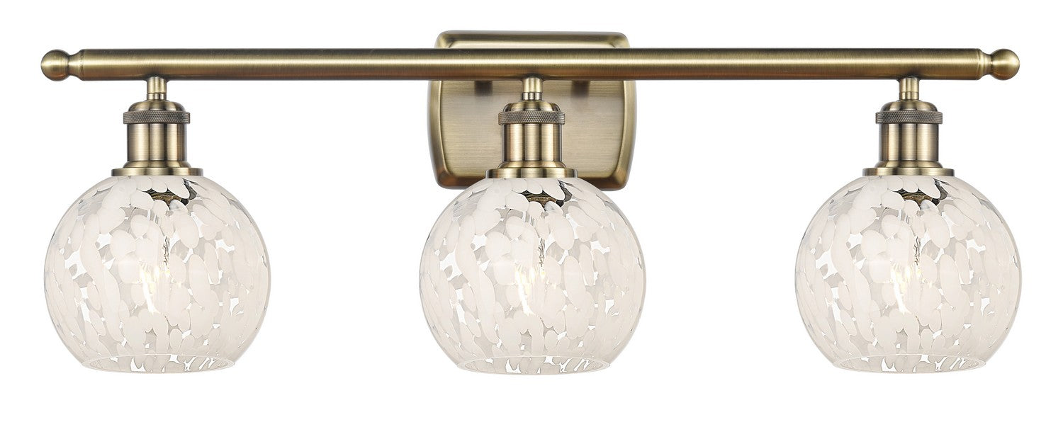 Innovations 516-3W-AB-G1216-6WM LED Bath Vanity, Antique Brass