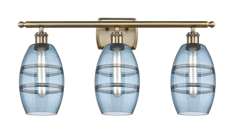 Innovations 516-3W-AB-G557-6BL Three Light Bath Vanity, Antique Brass