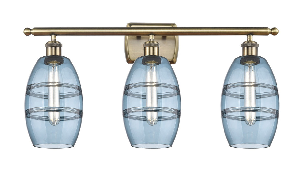 Innovations 516-3W-AB-G557-6BL Three Light Bath Vanity, Antique Brass