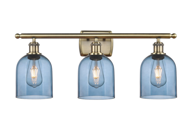 Innovations 516-3W-AB-G558-6BL Three Light Bath Vanity, Antique Brass