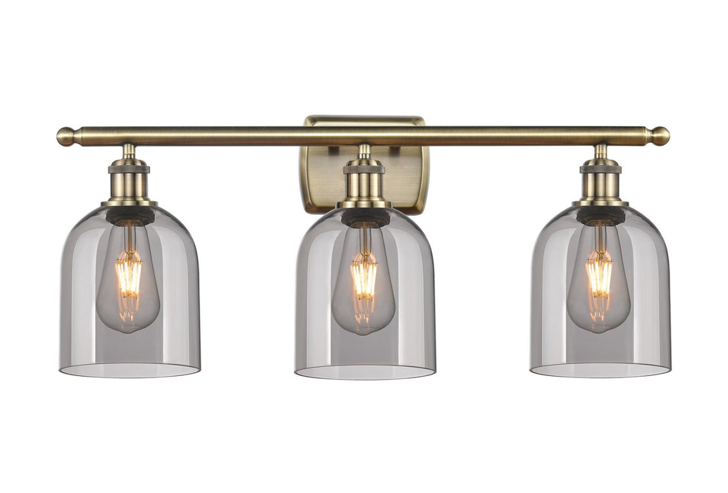 Innovations 516-3W-AB-G558-6SM Three Light Bath Vanity, Antique Brass