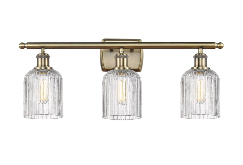 Innovations 516-3W-AB-G559-5CL Three Light Bath Vanity, Antique Brass