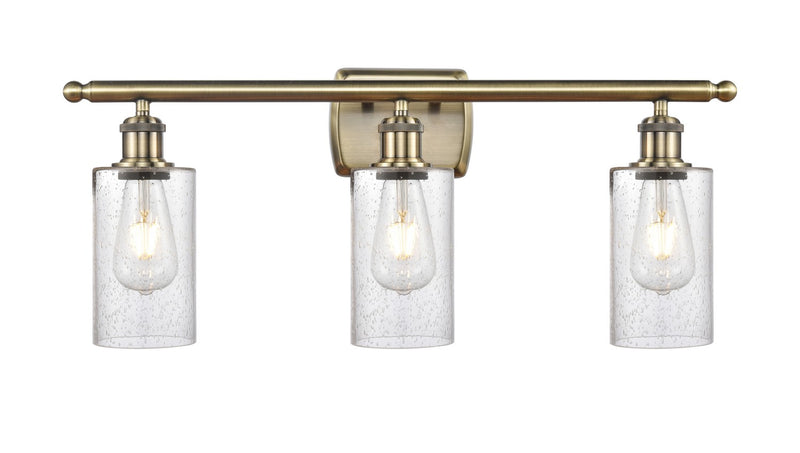 Innovations 516-3W-AB-G804 Three Light Bath Vanity, Antique Brass