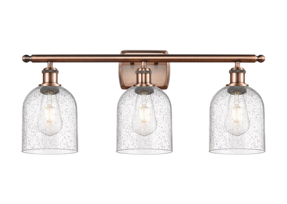 Innovations 516-3W-AC-G558-6SDY Three Light Bath Vanity, Antique Copper