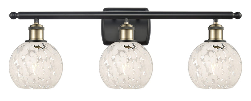 Innovations 516-3W-BAB-G1216-6WM LED Bath Vanity, Black Antique Brass
